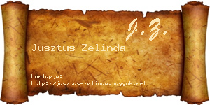 Jusztus Zelinda névjegykártya